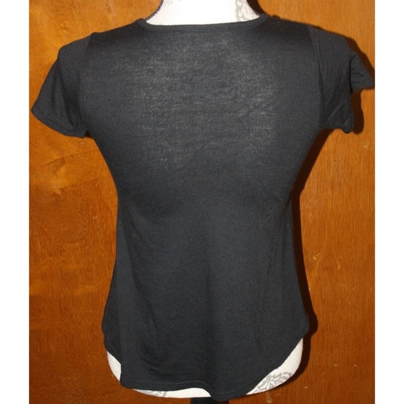 Friends Girl's Black Short Sleeve T-Shirt Sz M (10/12) Tee Top Pullover - Picture 5 of 6